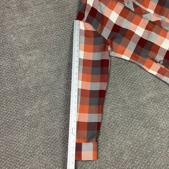 Outdoor Research Womens Feedback Flannel Hoody Shirt Jacket Shacket Small Plaid - Picture 13 of 14